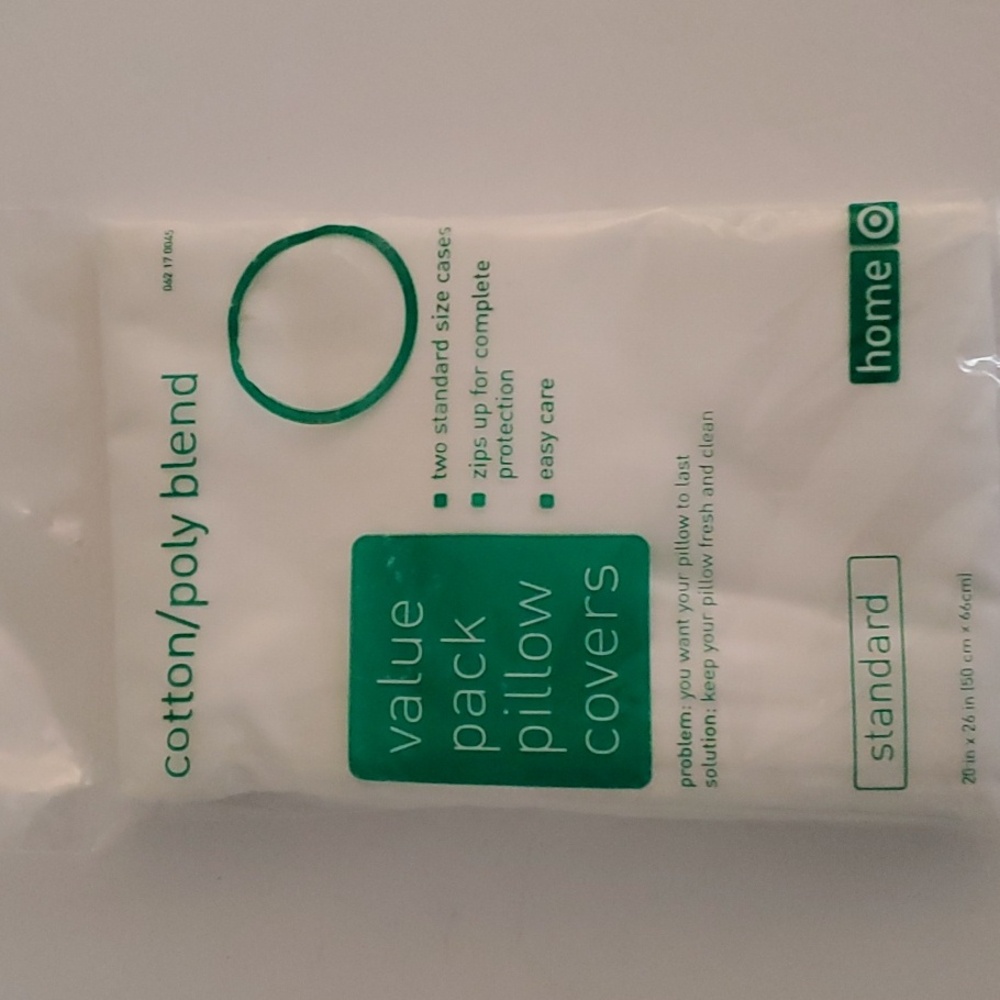 Cotton Poly Blend Two Pack Pillow Covers